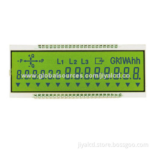 Segment LCD Panel, Meters and Instrument, Three-phase Meter Display, TN, Positive, Transmissive